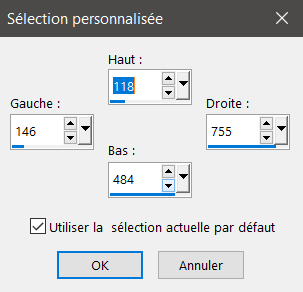 Sélections / Modifier / Sélectionner les bordures de la sélections...